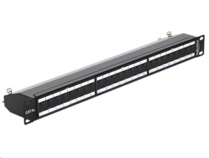 Delock patch panel 24 port 1U 19" fekete (43320)